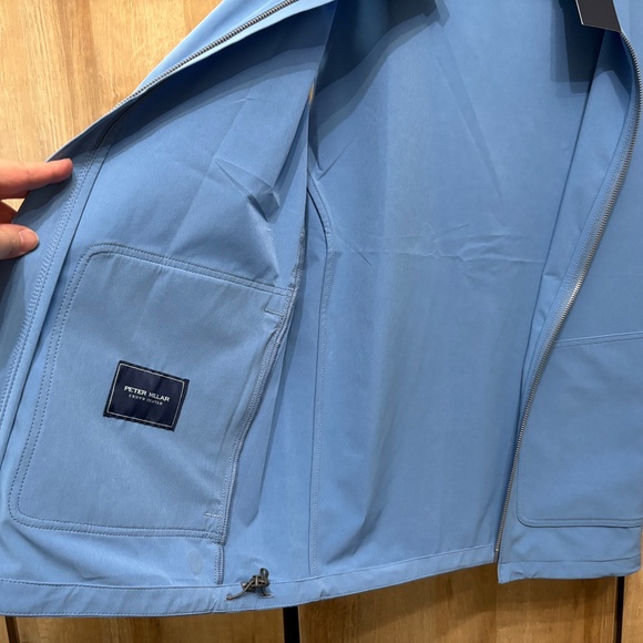 NWT Peter Millar Men's Brook Blue Contour Vest Wind & Water Resist Small - Picture 11 of 15
